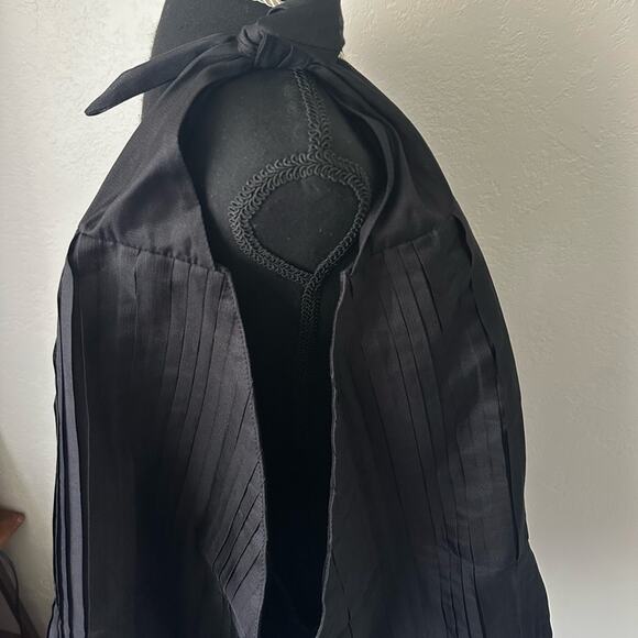 The Row Bindle Pleated Silk-organza Shoulder Bag in Black Suede inside Knot Top - Picture 4 of 14